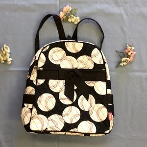 N.Gil Baseball backpack with front bow black